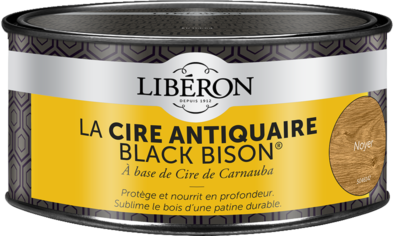 Cire antiquaire « black bison » pâte 0.5L - Noyer - LIBERON